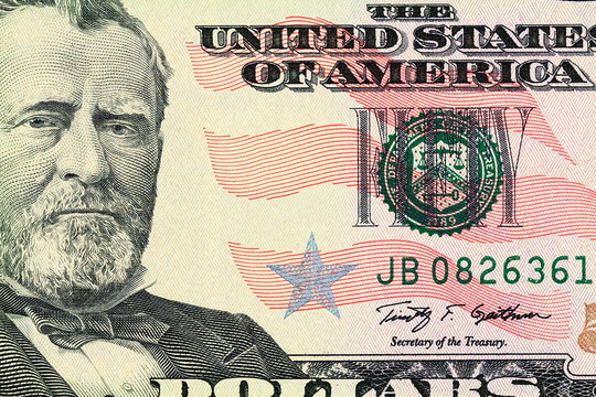 Portrait of Ulysses S. Grant as depicted on the bill