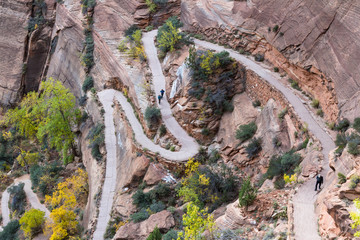 switchback hiking trail