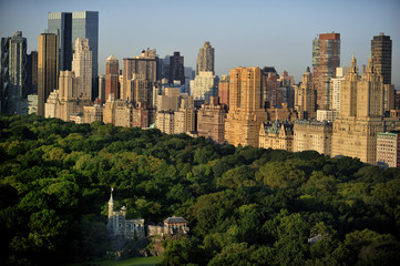 New York Manhattan at Sunrise - Central Park View