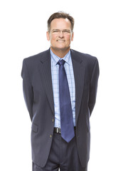 Handsome Businessman Portrait on White