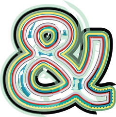 Abstract colorful symbol