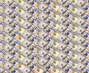background from hundred dollar bank notes