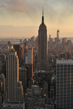 Fototapeta New York City skyline and Empire State Building, Manhattan, New