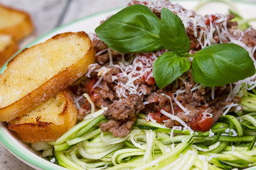 zucchini pasta dish