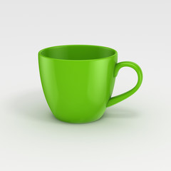 3d rendered cup.
