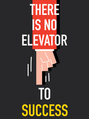 Word THERE IS NO ELEVATOR