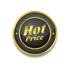 Hot Price Gold Vector Icon Button