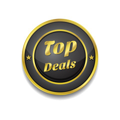 Top Deals Gold Vector Icon Button