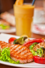 salmon steak