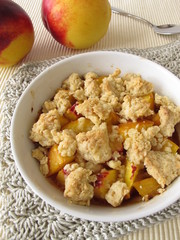 Nektarinen Crumble