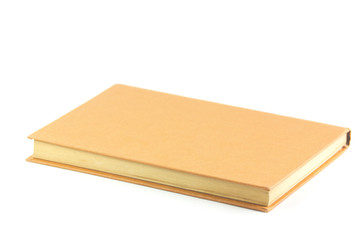 Un libro su sfondo bianco