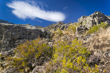 Fototapeta na wymiar Riscos en la Tiñosa. Sierra Norte