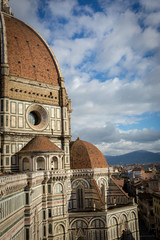 Florence, Aerial view from Giotto's Tower, vertical view