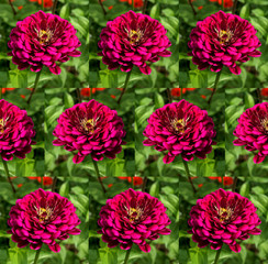 A repeating pattern of all colors