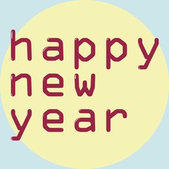 Merry Christmas Happy new year card