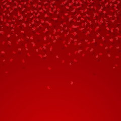 Vector Illustration of a Background with Red Confetti