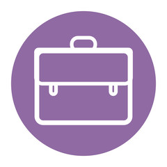 Briefcase icon, vector illustration