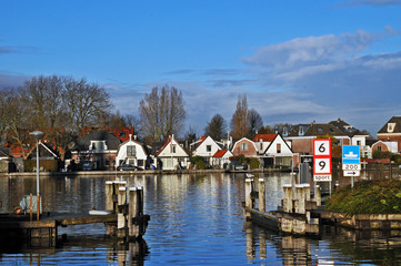 Fototapeta na wymiar Il villaggio di Amstelhoek, Amsterdam - Olanda