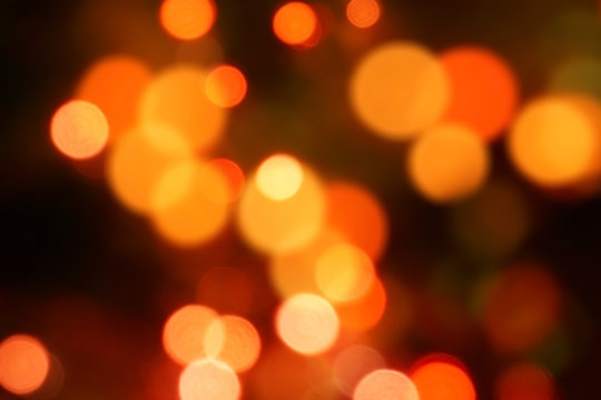 Lights blurred bokeh background from christmas night party,