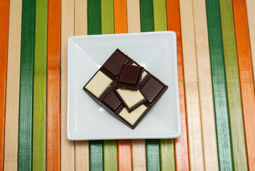 Food collection - Black and white chocolate
