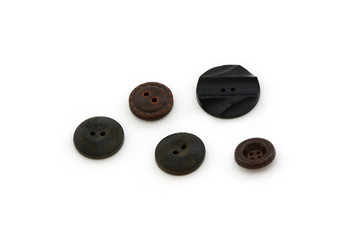 Leder- und Hornknöpfe