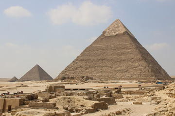 Fototapeta na wymiar Great Pyramids of Giza. Cairo. Egypt