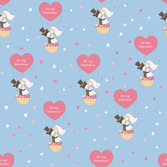 Seamless pattern for Valentines Day