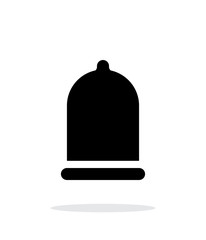 Condom XXL size icon on white background.