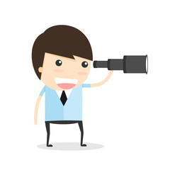 Vision of businessman. idea concept