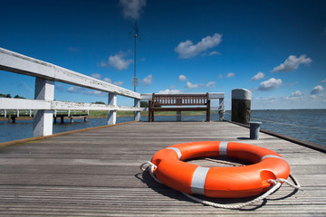 Rettungsring am Pier