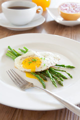 Breakfast with Asparagus and Egg