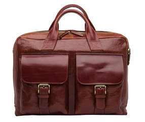 Natural leather both male and female briefcase
