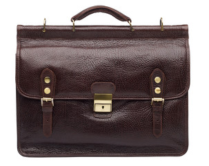 Natural leather both male and female briefcase