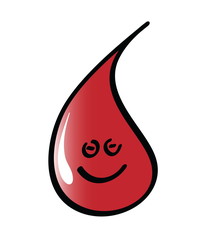 Fototapeta premium Vector illustration of Blood Drop