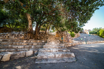 Inside Yehiam fortress