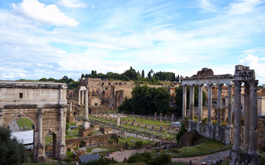Naklejka na ściany i meble View in Rome