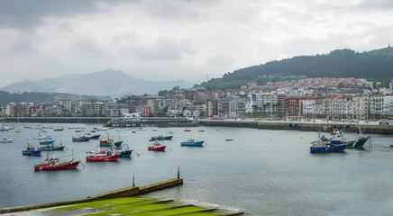 Fototapeta premium Harbour of Castro Urdiales, Cantabria - Spain