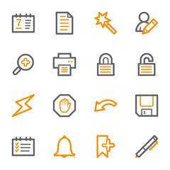 Organizer Web Icons Set