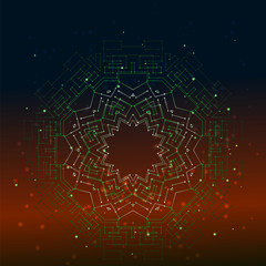 Abstract Metal Techno Background Vector eps 10 design