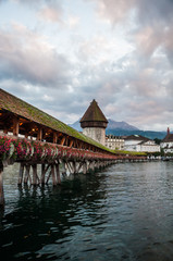 Obraz premium Chapel Bridge at Luzern