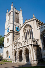 Fototapeta na wymiar London - gothic st. Margaert church by Westminster abbey