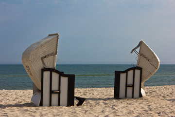 Strandkörbe an der Ostsee