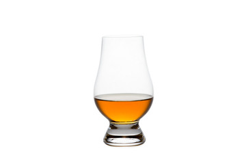 Isolated Whiskey in a Crystal Tasting Glass - 74650825