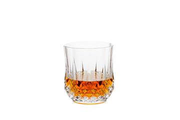 Isolated Whisky in a Crystal Glass