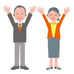 おめでとう　シニア　2人