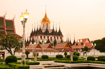 Lohaprasat at Wat Ratchanaddaram, Bangkok, Thailand.