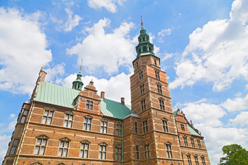 Renaissance style Rosenborg Castle in Copenhagen, Denmark