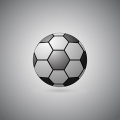 Ball float on gray background