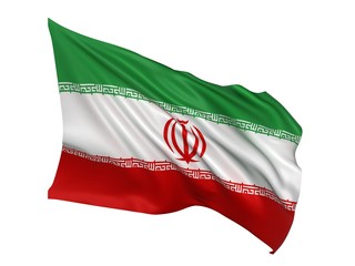 Naklejka na ściany i meble flag of Iran