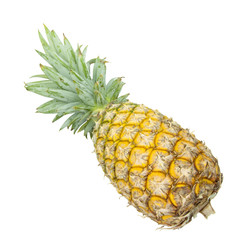 pineapple isolated on white background with clipping path